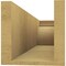 Ekena Millwork 6in. W x 6in. H x 24in. L Yorktown Woodgrain TimberThane Rafter Tail, Primed Tan RFTUR06X06X24YORRCPR - alternate 6
